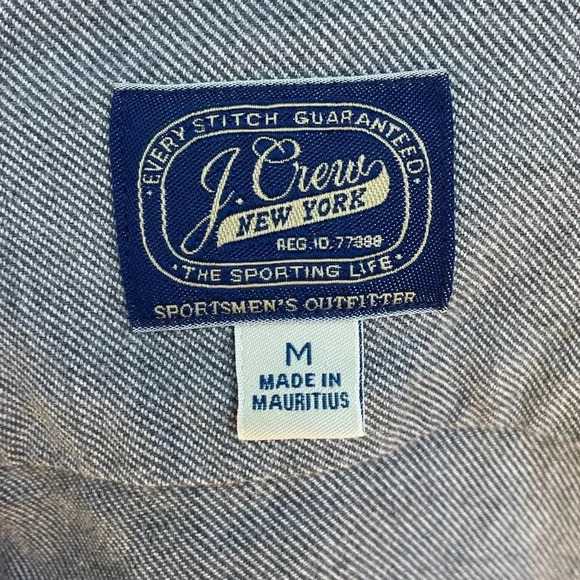 J.Crew men’s button down shirt color gray size M front chest pockets preloved - Picture 5 of 7